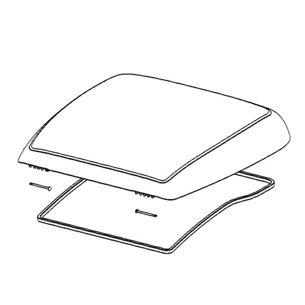 Dometic Mini Heki Style Ersatzhaubenglas komplett (Nr. BG1424)