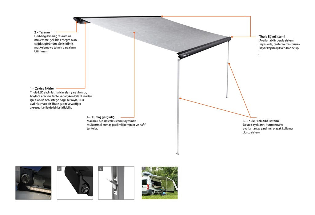 Thule Omnistor 6300 Kasetli Tente (3.75x2.50)