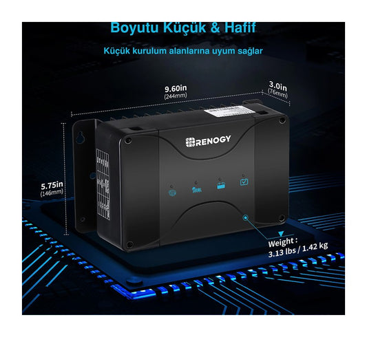 Akü Şarj Cihazı MPPT (50A)