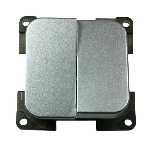 220V Çiftli Anahtar (Gümüş)