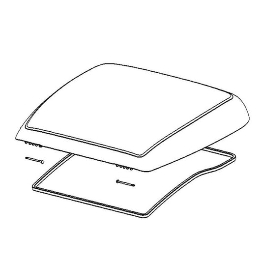 Dometic Mini Heki Style Ersatzhaubenglas komplett (Nr. BG1424)