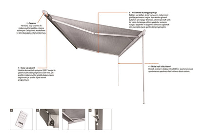 Thule Omnistor 9200 Kasetli Tente (4.00x3.00)