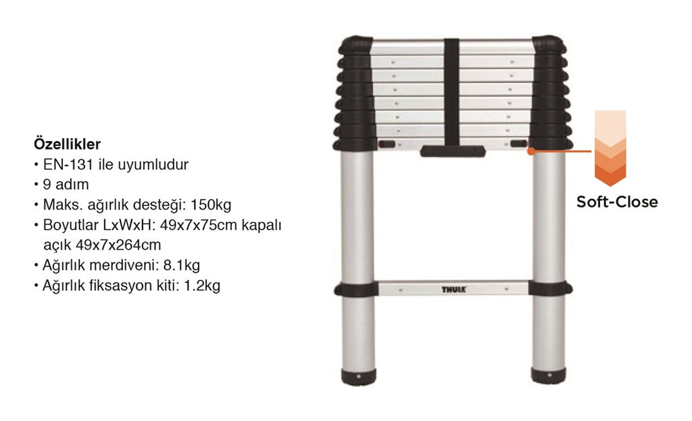 Thule Teleskopik Merdiven 9 Adım