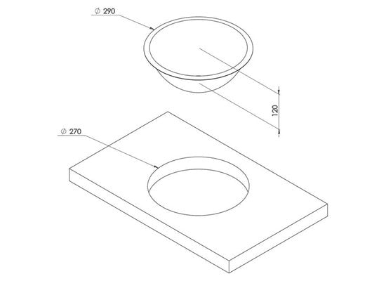 Oval Eviye 290Mm