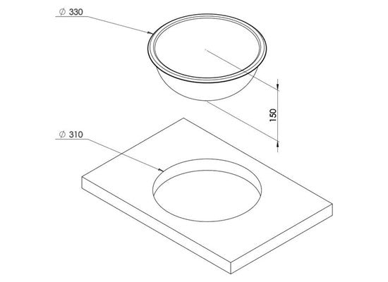 Oval Eviye 330Mm