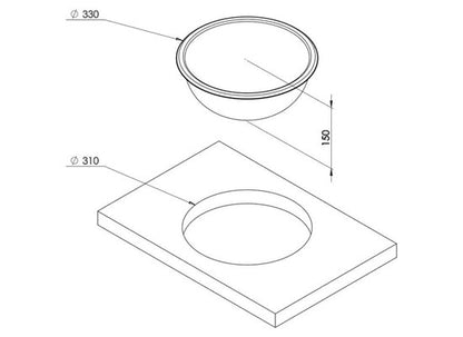 Oval Eviye 330Mm