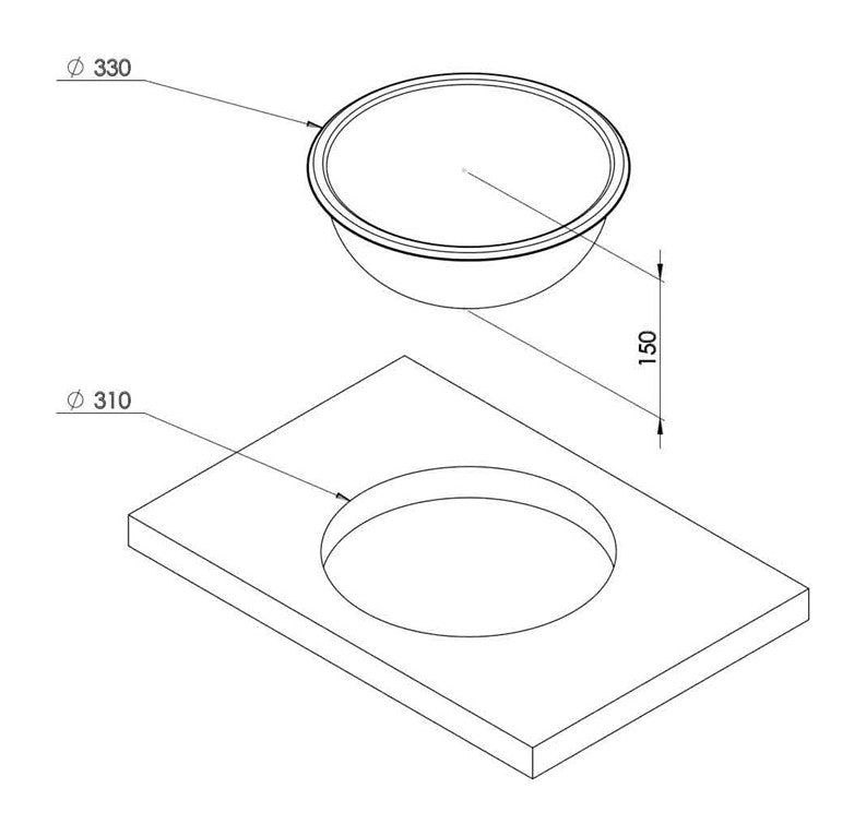 Oval Eviye 330Mm