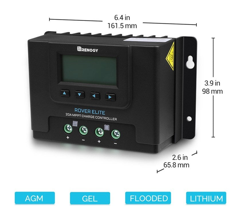 Rover Elite MPPT Solar Şarj Kontrol Cihazı (20A)