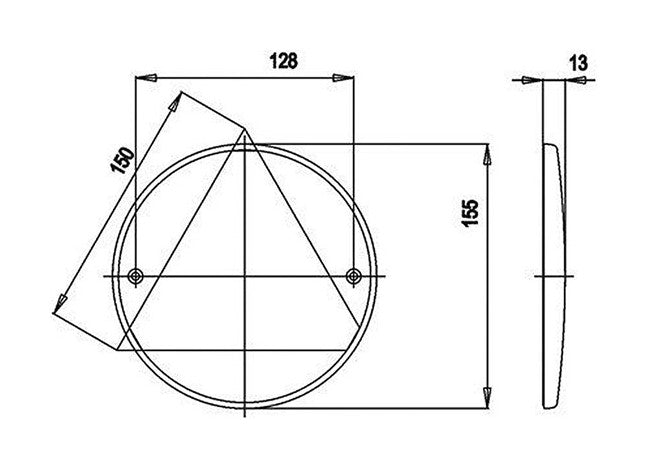 Üçgen reflektör - DR 110