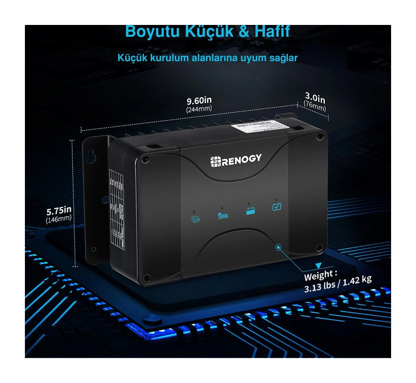Akü Şarj Cihazı MPPT (30A)