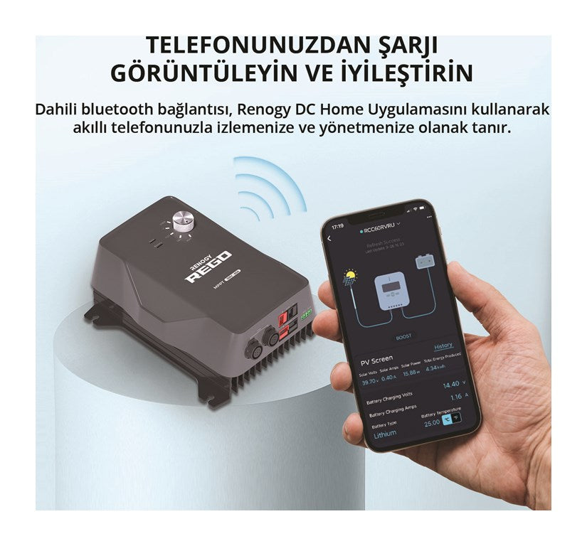 REGO MPPT Solar Şarj Kontrol Cihazı (60A)