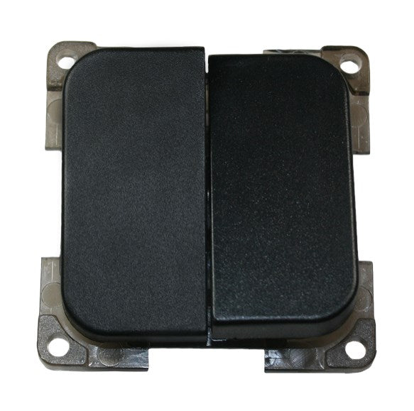 220V Çiftli Anahtar (Siyah)