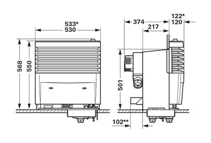 S5004 Gazlı Karavan Isıtıcı