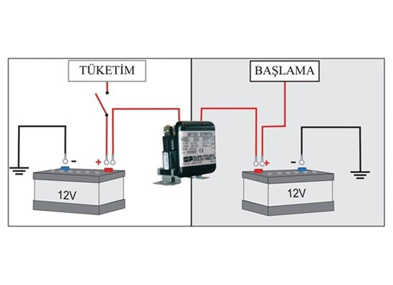 Akü ayırıcı 12V (100A)